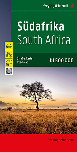 gefaltete (Land)Karte Südafrika, Straßenkarte, 1:1.500.000, freytag &amp; berndt von 