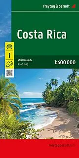 gefaltete (Land)Karte freytag & berndt Straßenkarte Costa Rica 1:400.000 von 
