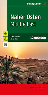 (Land)Karte Naher Osten, Straßenkarte 1:2.000.000, freytag &amp; berndt von 