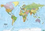 gerollte (Land)Karte freytag & berndt Poster World map XXL, english 1:15 Mio 15000000 von 