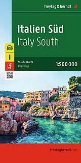 gefaltete (Land)Karte freytag & berndt Straßenkarte Italien Süd 1:500.000 von
