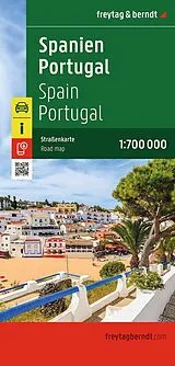 gefaltete (Land)Karte freytag & berndt Straßenkarte Spanien - Portugal 1:700.000 von