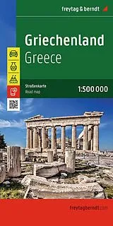 gefaltete (Land)Karte freytag & berndt Straßenkarte Griechenland 1:500.000 von