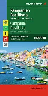 gefaltete (Land)Karte freytag & berndt Straßenkarte Kampanien - Basilikata 1:150.000 von