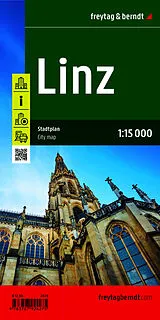 gefaltete (Land)Karte freytag & berndt Stadtplan Linz. 1:15.000 von 