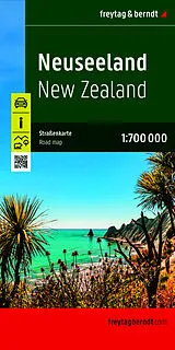 gefaltete (Land)Karte freytag & berndt Straßenkarte Neuseeland 1:700.000 von 