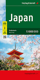 (Land)Karte Japan, Straßenkarte 1:1.000.000, freytag &amp; berndt von 