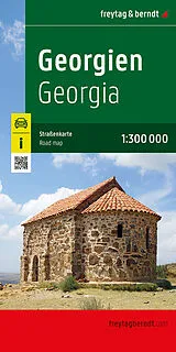 gefaltete (Land)Karte Georgien, Straßenkarte 1:300.000, freytag & berndt von 