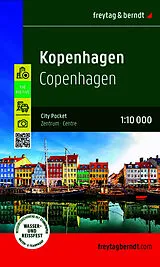 gefaltete (Land)Karte freytag & berndt Innenstadtplan Kopenhagen 1:10.000 von 