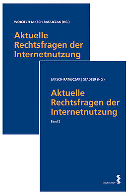 Kartonierter Einband Aktuelle Rechtsfragen der Internetnutzung Bd. 1 u. 2 von 