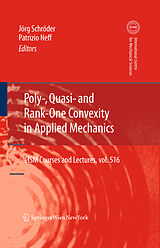 Fester Einband Poly-, Quasi- and Rank-One Convexity in Applied Mechanics von 