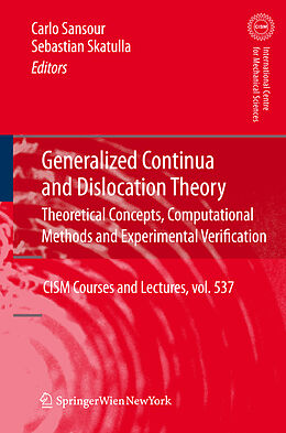 Livre Relié Generalized Continua and Dislocation Theory de 