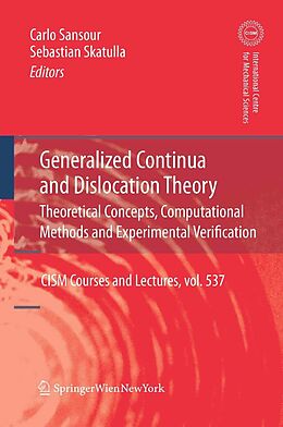 eBook (pdf) Generalized Continua and Dislocation Theory de Carlo Sansour, Sebastian Skatulla