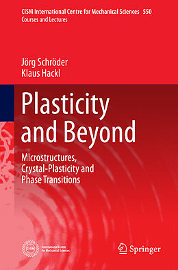 Livre Relié Plasticity and Beyond de Klaus Hackl, Jörg Schröder