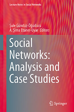 Fester Einband Social Networks: Analysis and Case Studies von 