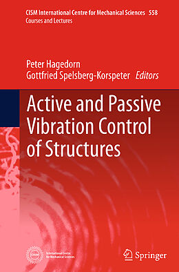 Couverture cartonnée Active and Passive Vibration Control of Structures de 