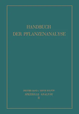 E-Book (pdf) Spezielle Analyse von M. Bergmann, K. Boresch, R. Brieger
