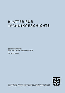 E-Book (pdf) Blätter für Technikgeschichte von Rolf Niederhuemer