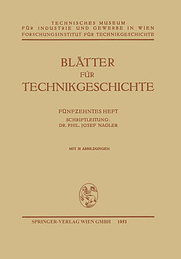 E-Book (pdf) Blätter für Technikgeschichte von Josef Nagler