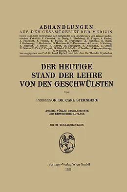 E-Book (pdf) Der heutige Stand der Lehre von den Geschwülsten von Carl Sternberg