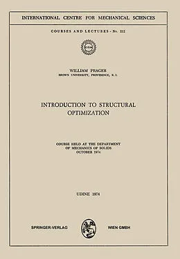 E-Book (pdf) Introduction to Structural Optimization von W. Prager