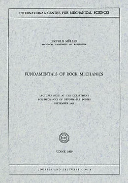 E-Book (pdf) Fundamentals of Rock Mechanics von Leopold Müller
