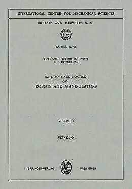 E-Book (pdf) On Theory and Practice of Robots and Manipulators von Paolo Serafini, Elisabeth Guazzelli, Bernhard Schrefler