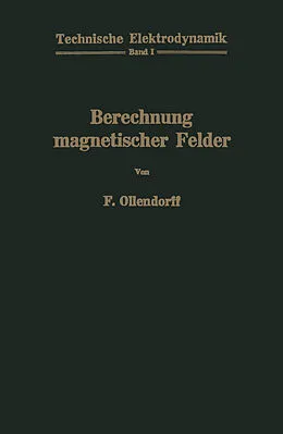 E-Book (pdf) Berechnung magnetischer Felder von Franz Ollendorff