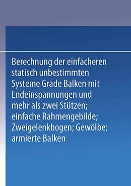 E-Book (pdf) Kompendium der Statik der Baukonstruktionen von J. Pirlet