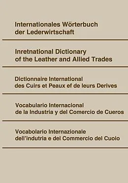 E-Book (pdf) Internationales Wörterbuch der Lederwirtschaft. von Walter Freudenberg
