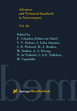 Couverture cartonnée Advances and Technical Standards in Neurosurgery de F. Cohadon, H. -J. Reulen, V. V. Dolenc