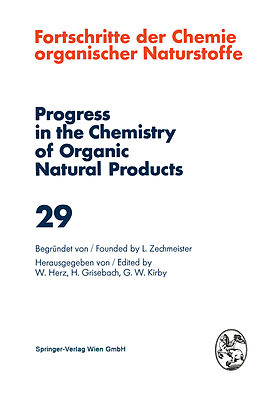 Kartonierter Einband Fortschritte der Chemie Organischer Naturstoffe / Progress in the Chemistry of Organic Natural Products 29 von 