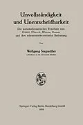 E-Book (pdf) Unvollständigkeit und Unentscheidbarkeit von Wolfgang Stegmüller