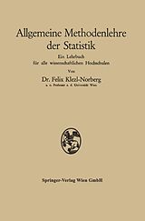 E-Book (pdf) Allgemeine Methodenlehre der Statistik von Felix Klezl-Norberg