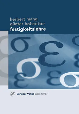 E-Book (pdf) Festigkeitslehre von Herbert A. Mang, Günter Hofstetter