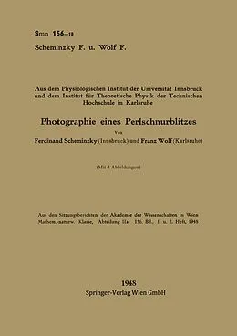 E-Book (pdf) Photographie eines Perlschnurblitzes von Ferdinand Scheminzky, Franz Wolf