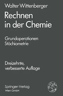 E-Book (pdf) Rechnen in der Chemie von Walter Wittenberger