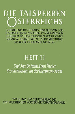 E-Book (pdf) Beobachtungen an der Hirzmannsperre von Ernst Fischer