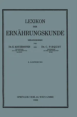 E-Book (pdf) Lexikon der Ernährungskunde von Ernst Mayerhofer, C. Pirquet