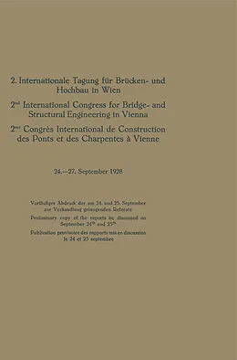 E-Book (pdf) 2. Internationale Tagung für Brücken- und Hochbau in Wien von International Congress for Bridge and Structural Engineering