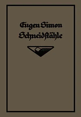E-Book (pdf) Die Schneidstähle von Eugen Simon