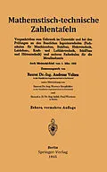 E-Book (pdf) Mathematisch-technische Zahlentafeln von Andreas Velten, Werner Bergfelder, Paul Werners