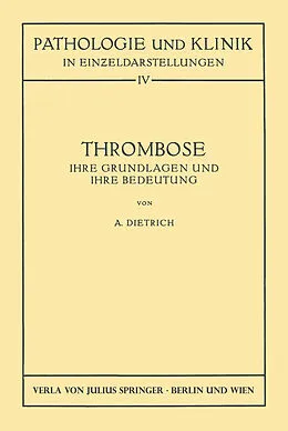 E-Book (pdf) Thrombose von Albert Dietrich