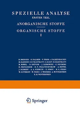 E-Book (pdf) Spezielle Analyse von R. Brieger, O. Dalmer, F. Frhr. v. Falkenhausen