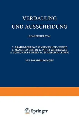 E-Book (pdf) Verdauung und Ausscheidung von C. Brahm, F.W. Krzywanek, E. Mangold