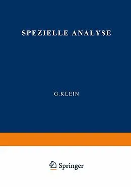 E-Book (pdf) Spezielle Analyse von M.K. Bergmann, R. Brieger, M. Eisler