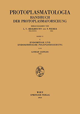 E-Book (pdf) Endomitose und endomitotische Polyploidisierung von Lothar Geitler