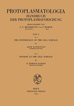 eBook (pdf) The Enzymology of the Cell Surface Tension at the Cell Surface de Aser Rothstein, Edmund N. Harvey