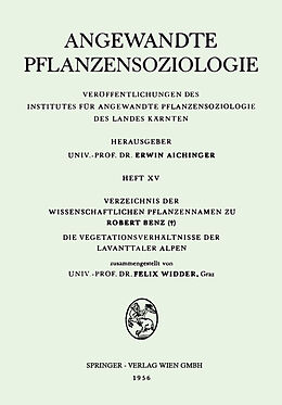 E-Book (pdf) Verzeichnis der Wissenschaftlichen Pflanzennamen zu Robert Benz von Felix Widder