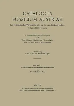 E-Book (pdf) Nautiloidea tertiaria et Dibranchiata tertiaria von O. Schultz